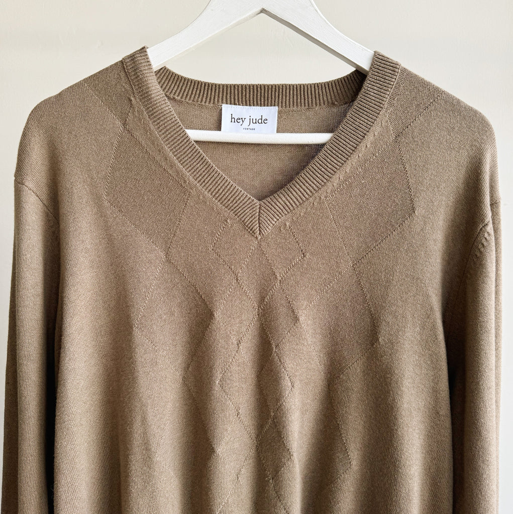 Dune Slouchy Cotton V-neck Sweater