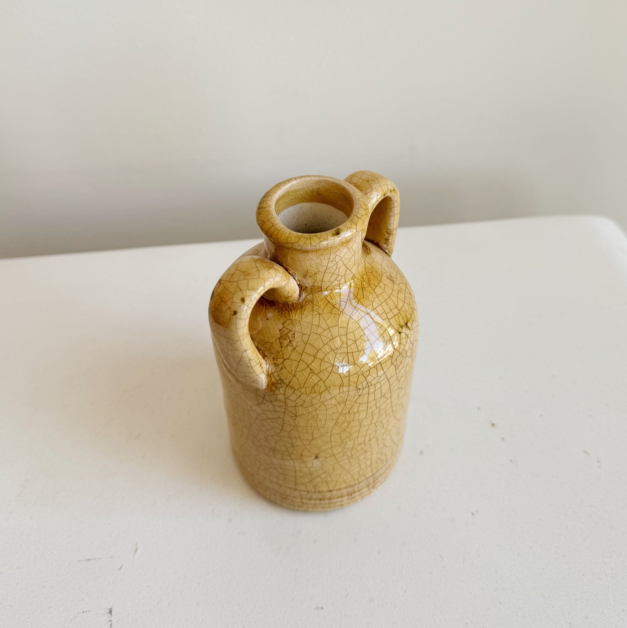 Honey Ceramic Amphora Vase