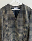 Dusty Blue Woven Wool Blazer