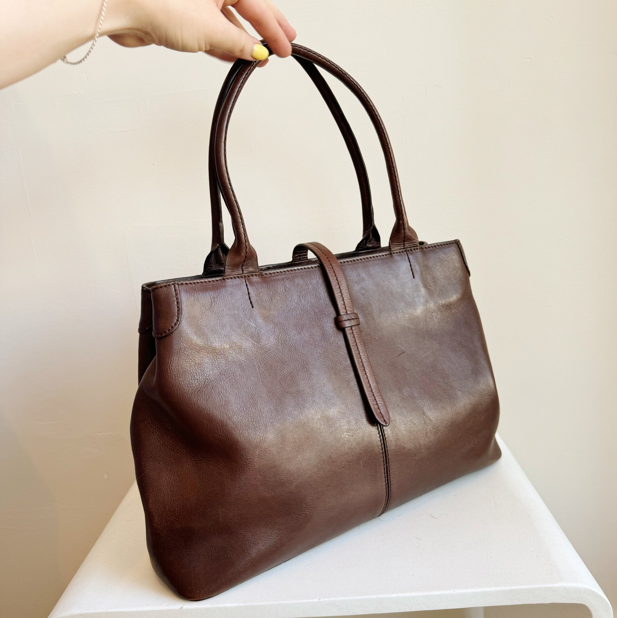 Shitaki Danier Leather Shoulder Bag