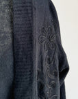 Onyx Cashmere Ballet Cardigan