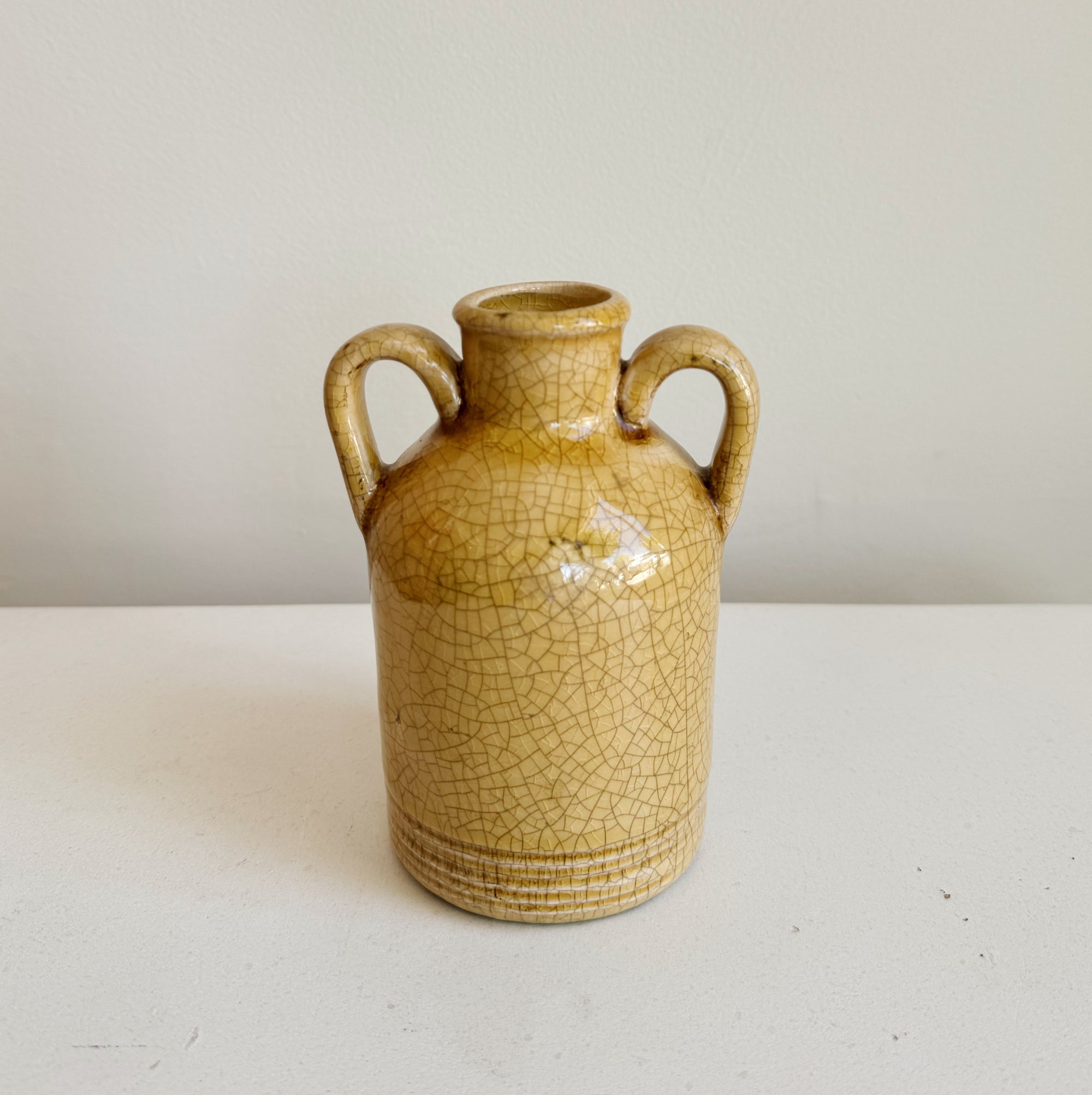 Honey Ceramic Amphora Vase