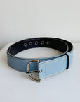 Coach Sky Blue Leather Belt