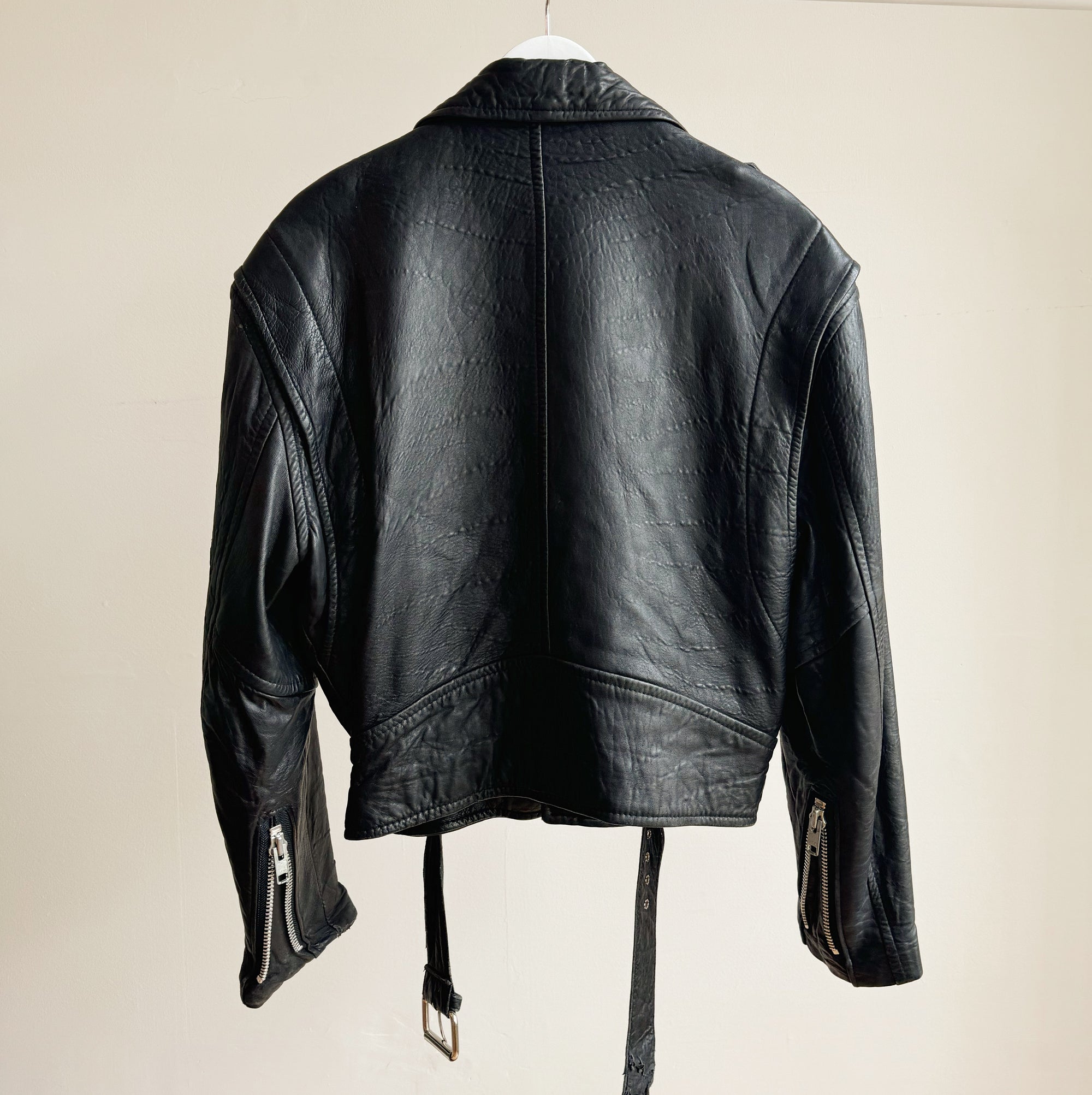 Black Leather Moto Jacket