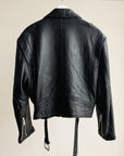 Black Leather Moto Jacket