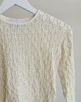 Ivory Laced Long Sleeve Top