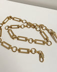 Gold Square Chainlink Belt