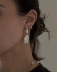 Sea + Pattern | Teardrop Baroque Pearl Earrings