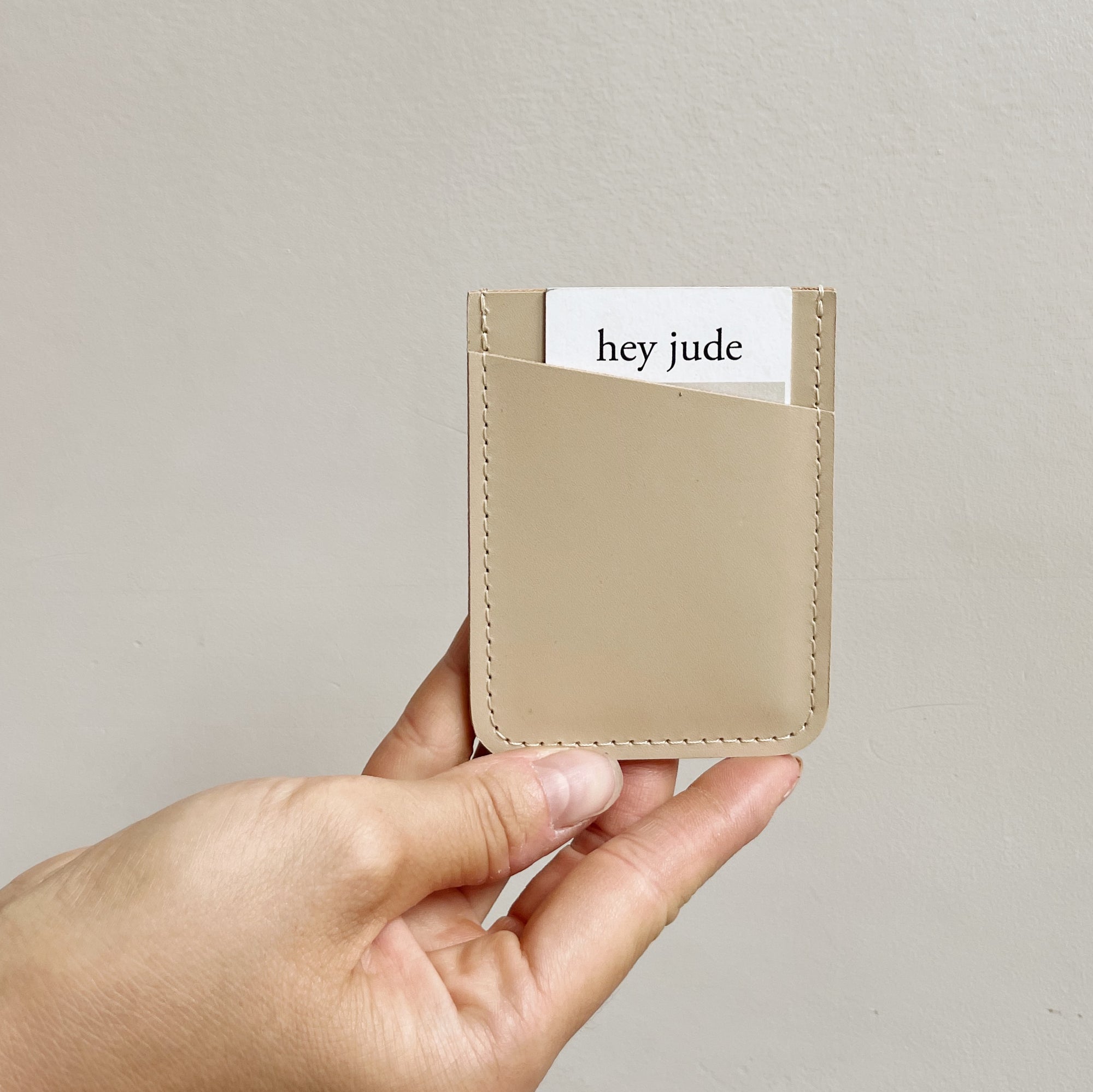 Almond Slim Card Holder