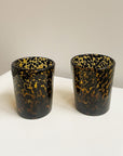 Leopard Blown Glass Tumblers