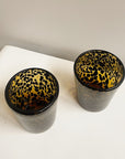 Leopard Blown Glass Tumblers