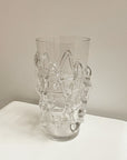 Clear Organic Blown Glass Vase