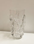 Clear Organic Blown Glass Vase