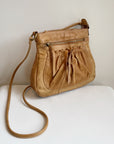 Camel Leather Tassel Bag