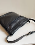 Ink Soft Leather Shoulder Bag