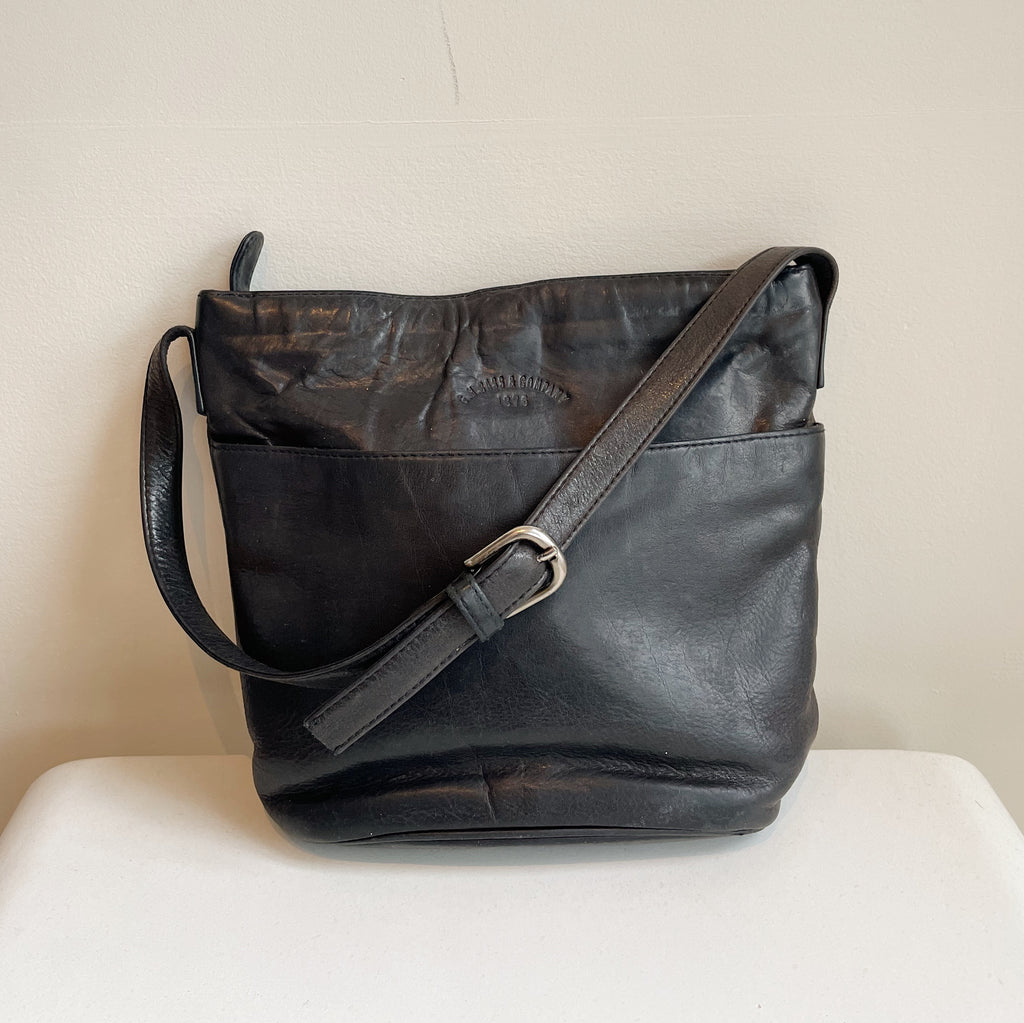 Ink Soft Leather Shoulder Bag