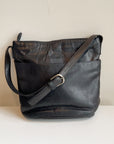 Ink Soft Leather Shoulder Bag