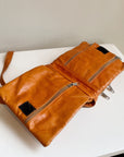 Persimmon Leather Crossbody Bag