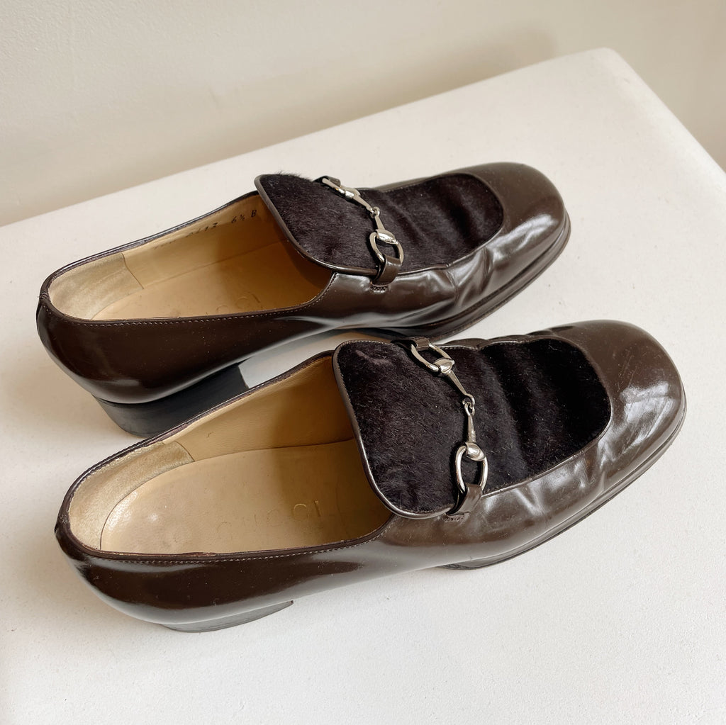 Gucci Pony Hair Bit Loafers | Size 6.5