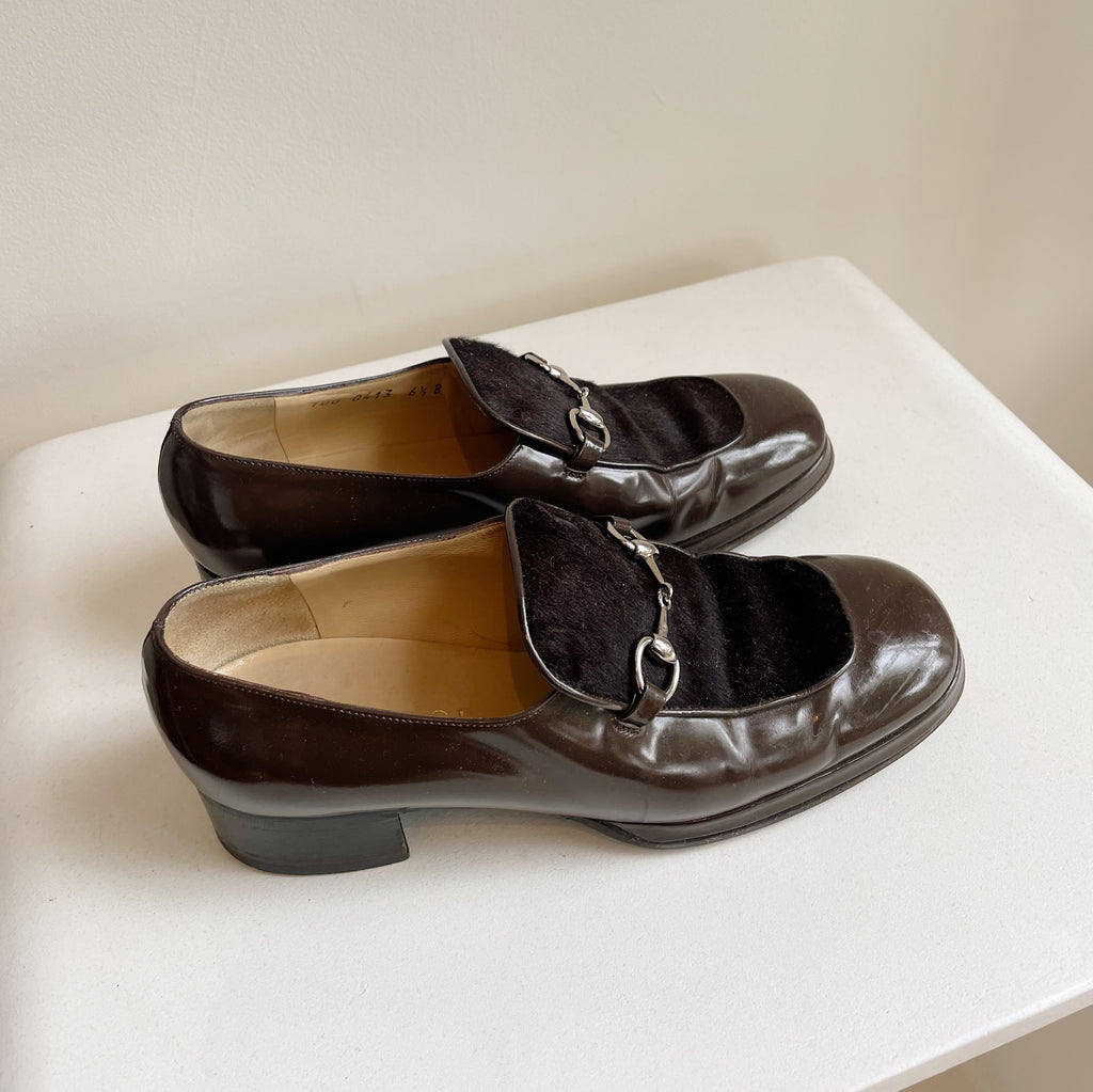 Gucci Pony Hair Bit Loafers | Size 6.5