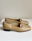 Ecru Leather Loafers | Size 7