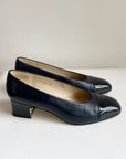 Navy Leather Pumps | Size 6