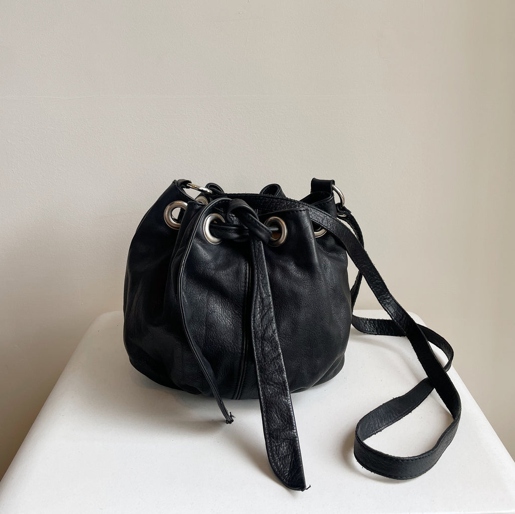 Soot Leather Dumpling Bag