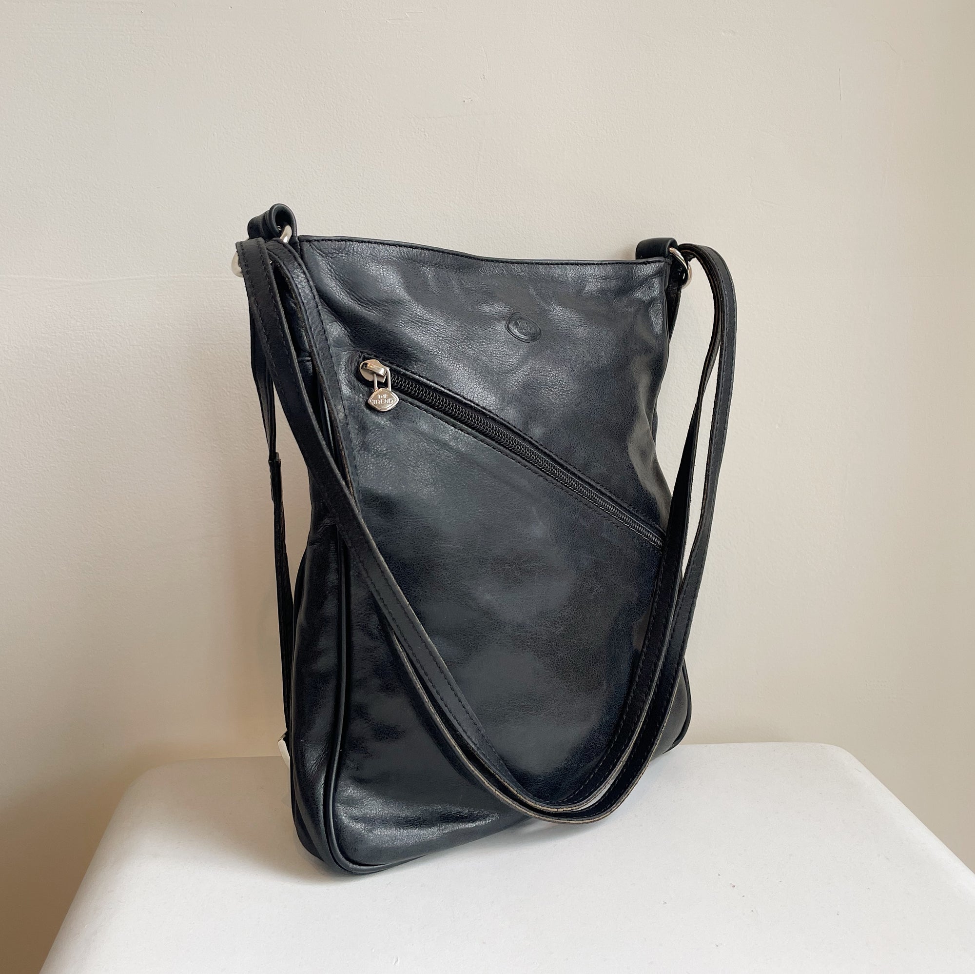 Italian Leather Convertible Backpack