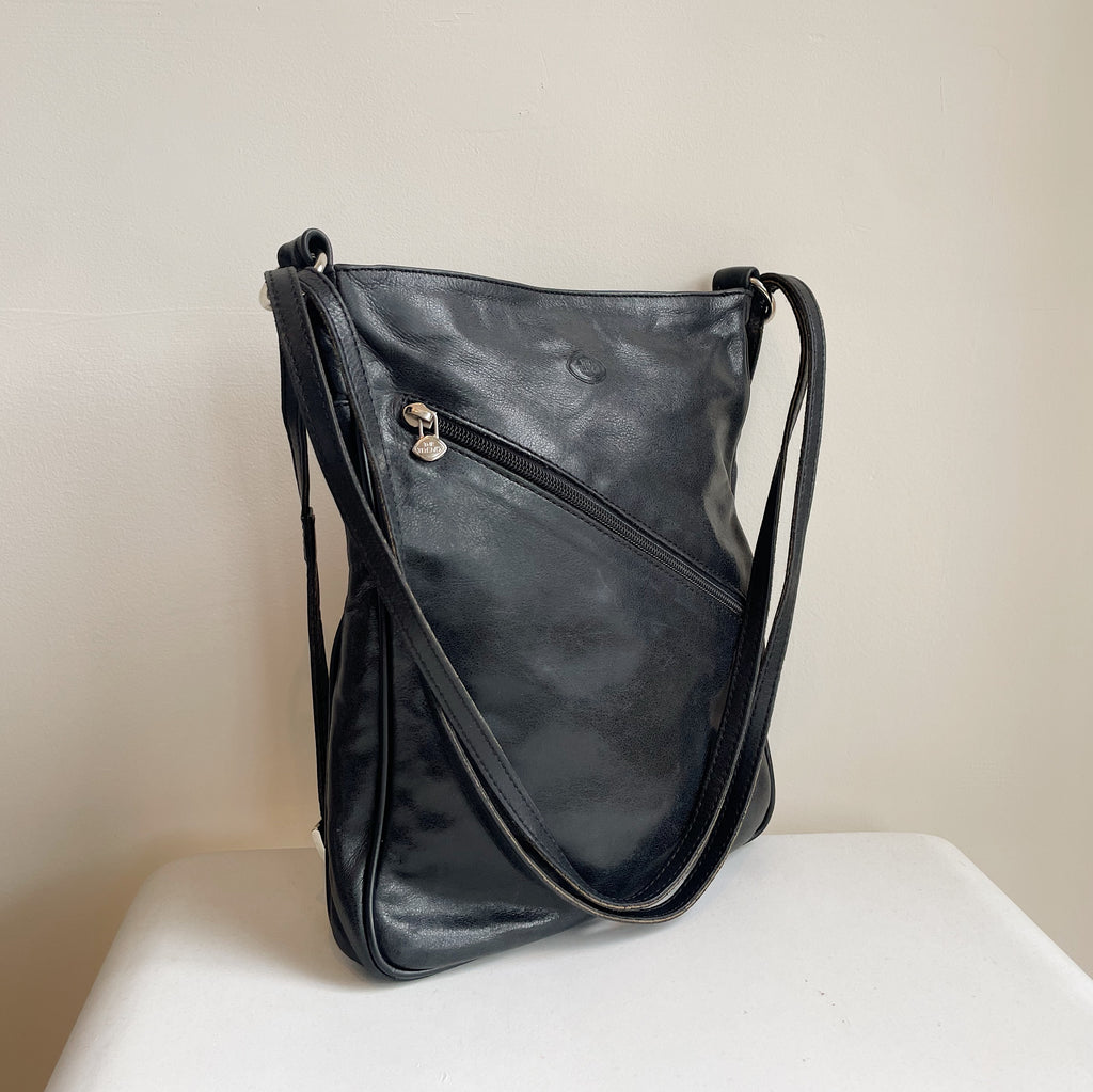 Italian Leather Convertible Backpack