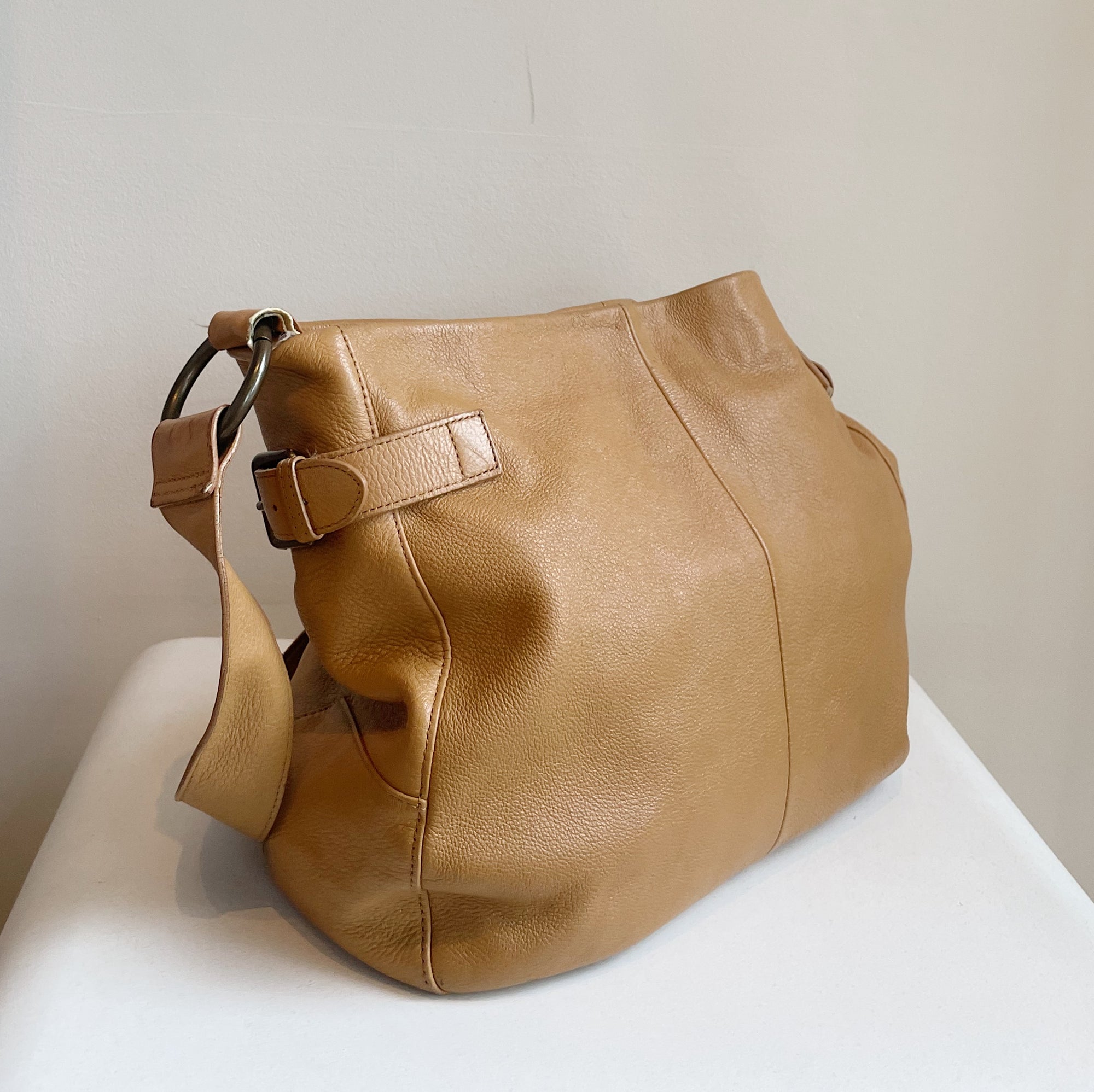 Camel Everyday Leather Bag