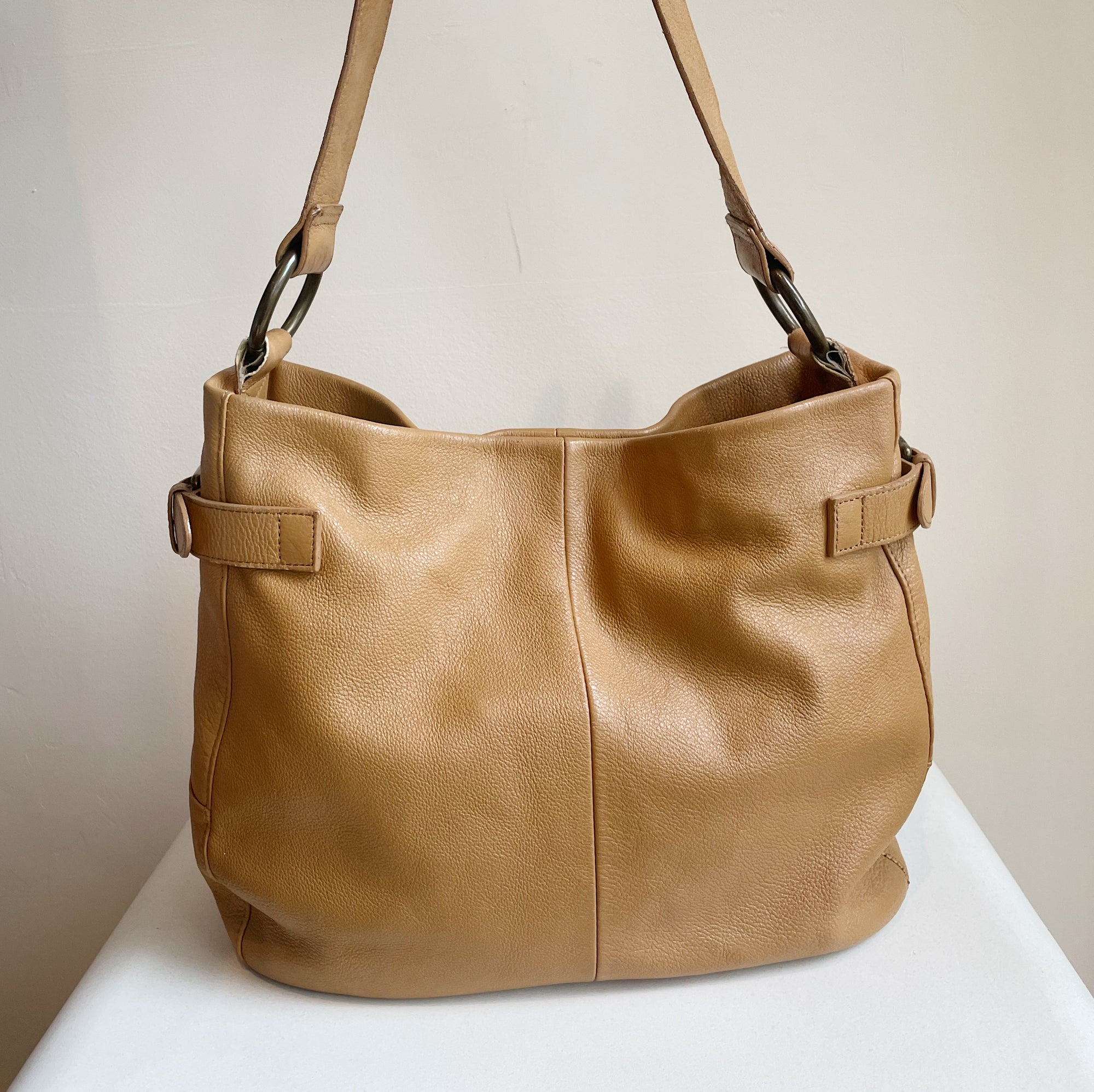 Camel Everyday Leather Bag