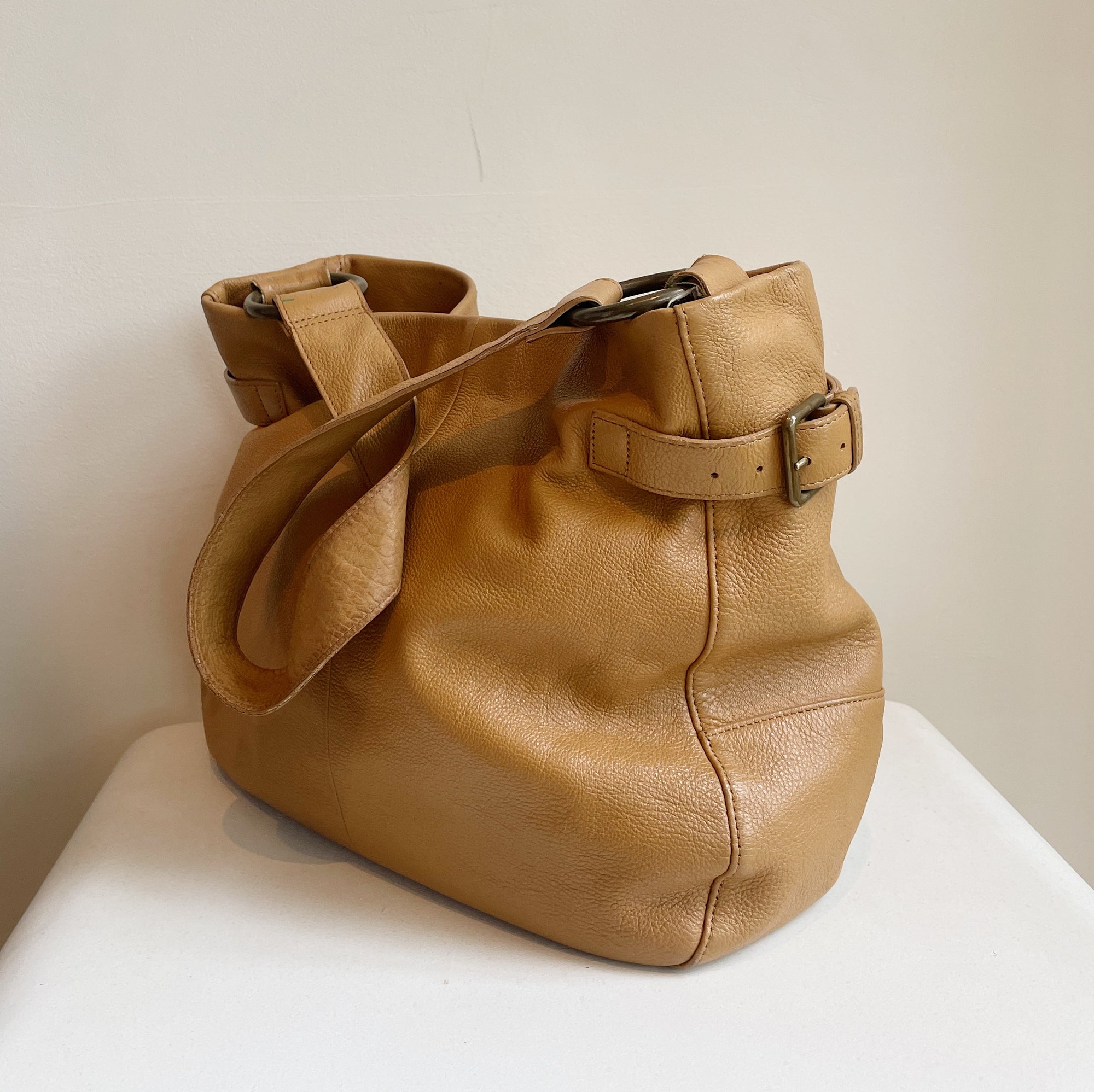 Camel Everyday Leather Bag