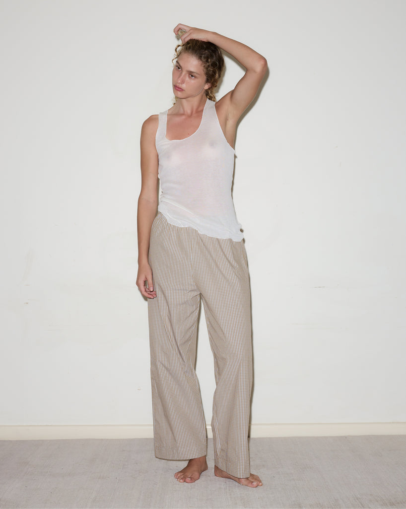 Deiji Studios | Ease Trouser in Desert Check