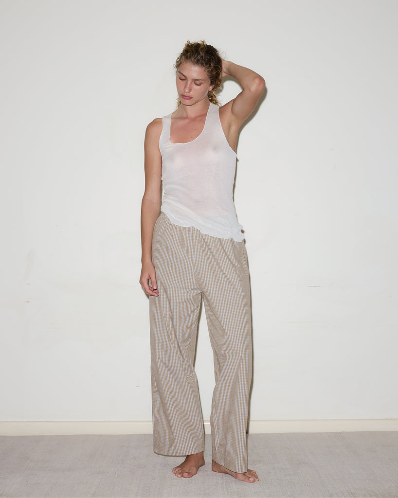 Deiji Studios | Ease Trouser in Desert Check