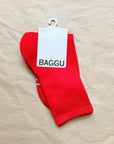 Baggu | Ribbed Sock in Candy Apple