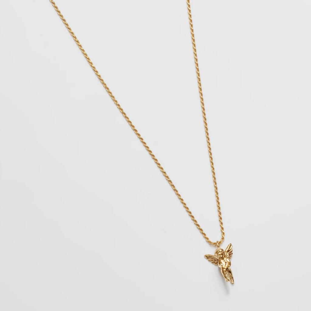 Wolf Circus | Cherub Charm Necklace in Gold