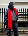 TBCo | Lambswool Oversized Scarf in Red