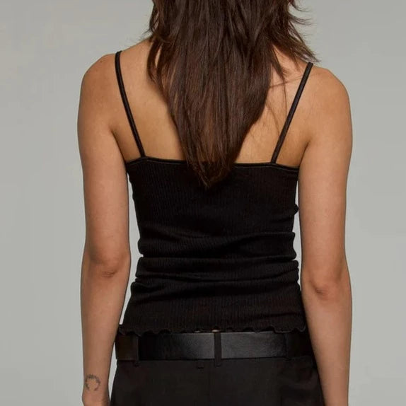 Pradegal | Seela Wool + Silk Sleeveless in Black