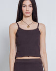 Wildflo Studio | Rib Knit Cami in Hickory