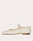 Balagan Studio | Mary Jane Ballerina Flats in Off White