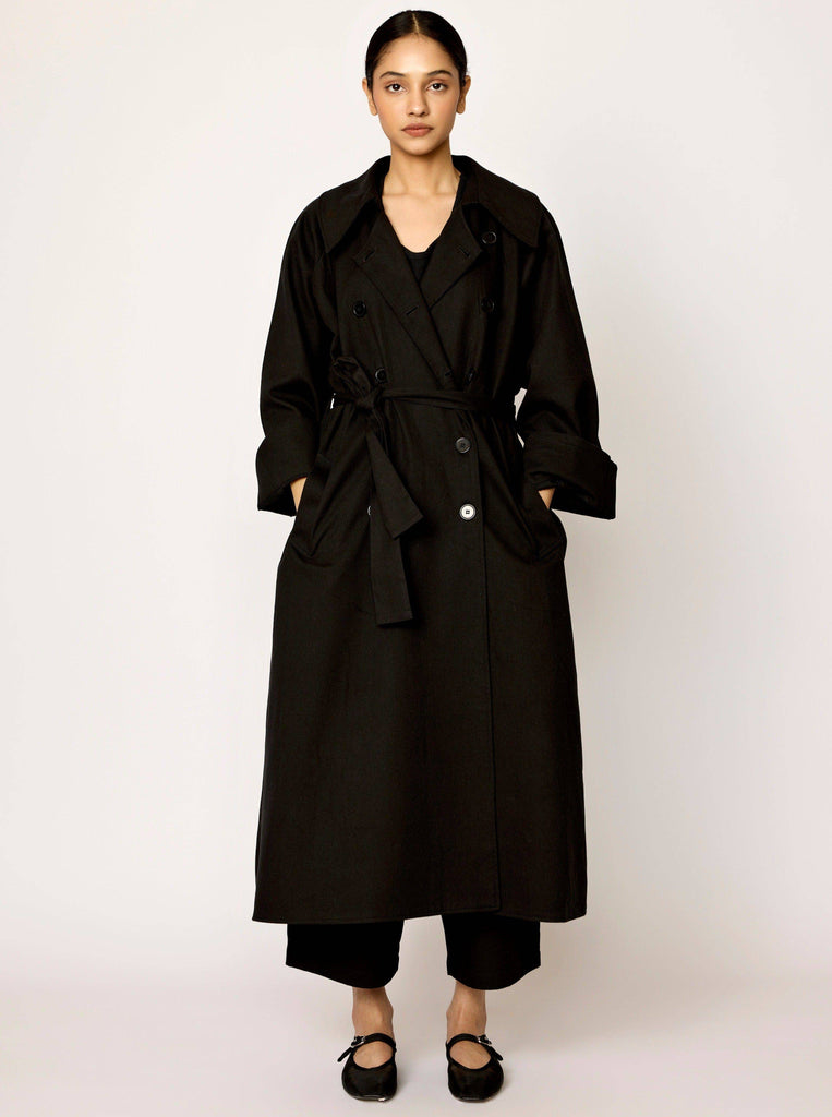 LAUDE the Label | Marin Cotton Twill Trench Coat