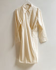 Lemaire Cream Cotton Asymmetrical Dress