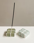 Glass Tile Incense Holder | Sage